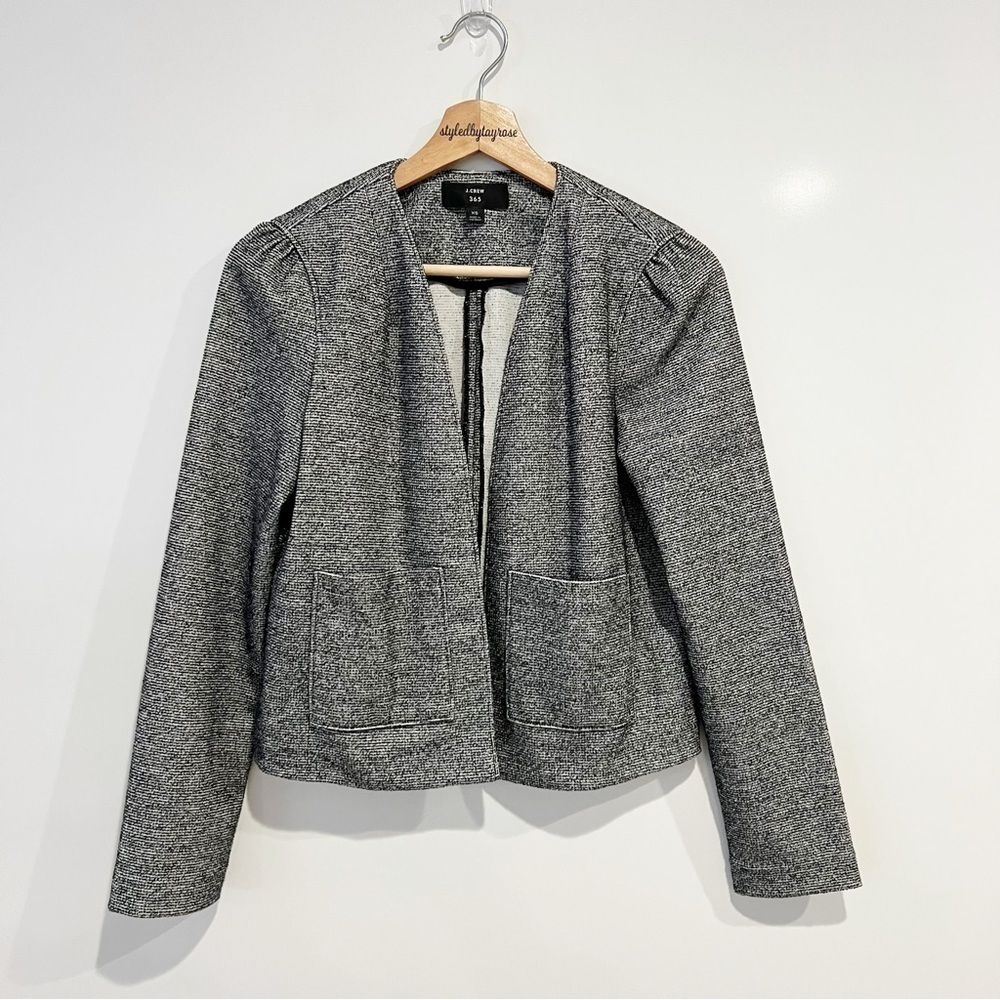 J.CREW 365 open front boucle blazer - Picture 2 of 7